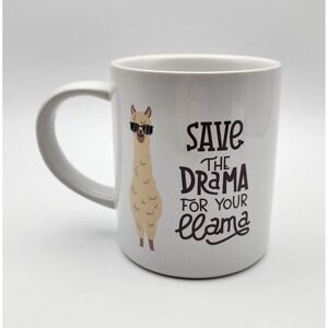 Manna "Save the Drama for Your Llama" Mug-Ceramic Coffee Cup‎